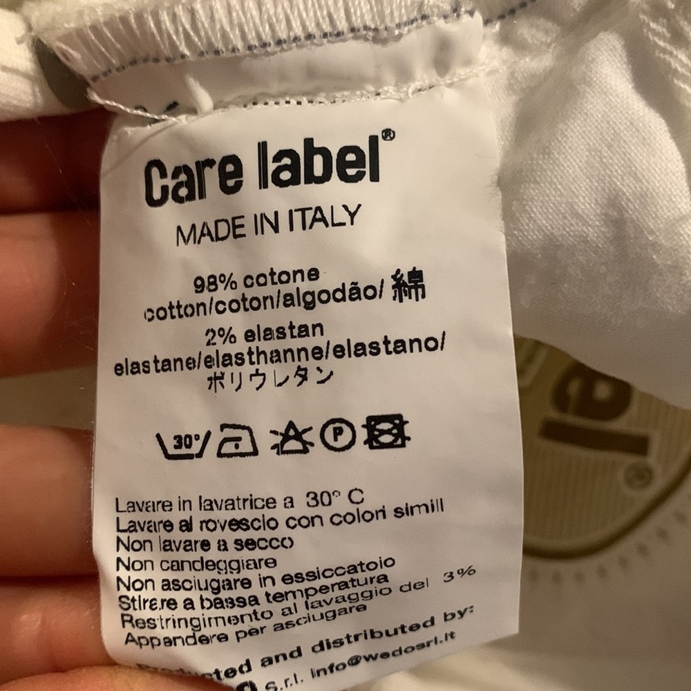 Care Label Luxury White Denim Size 28 - Picture 7 of 8